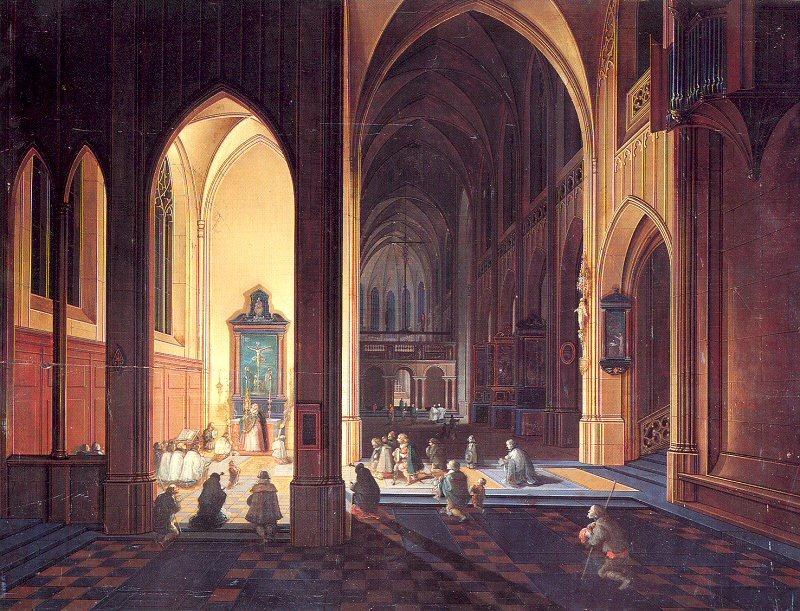 Neeffs, Peter the Elder Interior of a Gothic Church China oil painting art